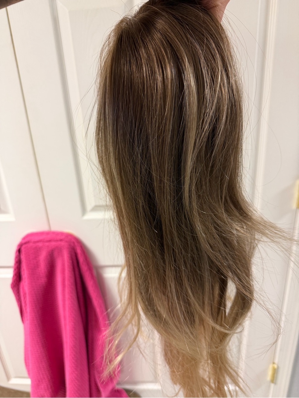 Zara Lite Jon Renau Layered Synthetic Wig Brown Blonde Hand Tied Monofilament - Picture 8 of 17